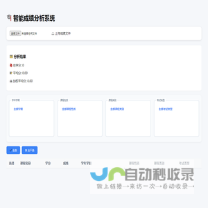 智能成绩分析系统